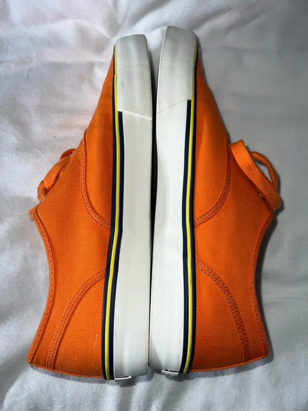 Polo by Ralph Lauren Orange Canvas Low-Top Sneakers “Size 15D”